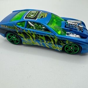 2001 HOT WHEELS Overbored 454 Blue And Green